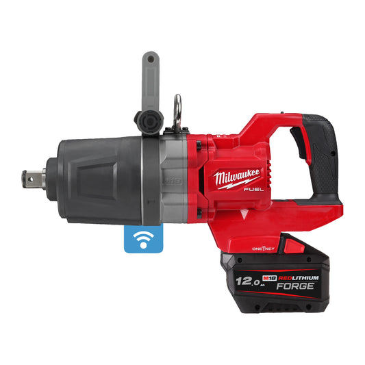 MILWAUKEE M18 FUEL™ ONE-KEY™ 1˝ Vysokootáčkový rázový uťahovák s rukoväťou v tvare písmena D, poistným krúžkom a krátkym vretenom
