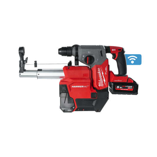 MILWAUKEE 	
4-režimové kladivo M18 FUEL™ SDS-Plus so skľučovadlom FIXTEC™, ONE-KEY™ a so špecializovaným odsávačom prachu