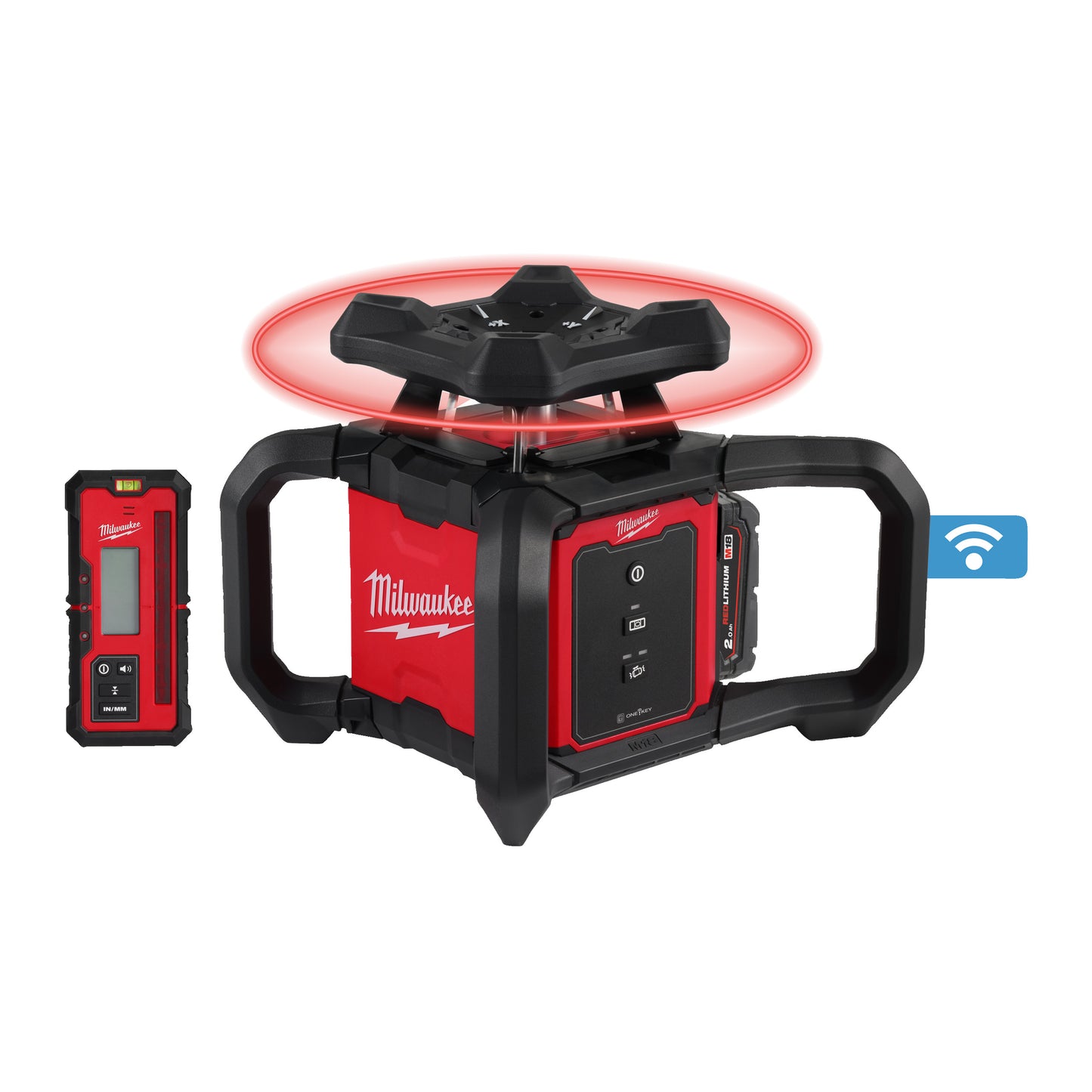 MILWAUKEE M18™ 600 m horizontálny rotačný laser s funkciou ONE-KEY™